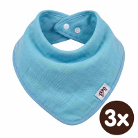 Bambusová šatka XKKO BMB - Turquoise 3x1ks VO bal.