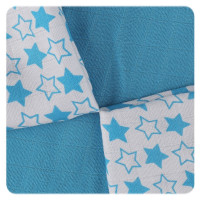 Bambusové obrúsky XKKO BMB 30x30 - Little Stars Cyan MIX 10x9ks VO bal.