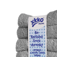 BIO bavlnené obrúsky XKKO Organic 21x21 - Silver 5x6ks (VO bal.)