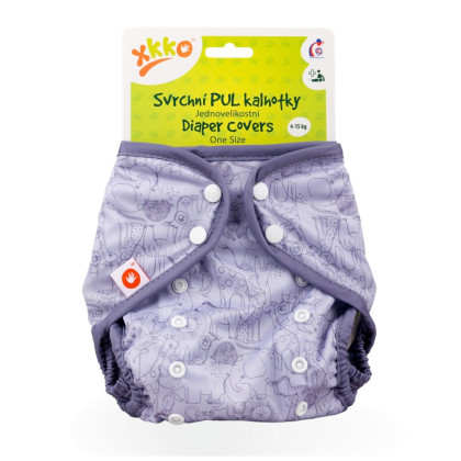 Vrchné plienkové nohavičky XKKO One Size - Safari Lavender Aura