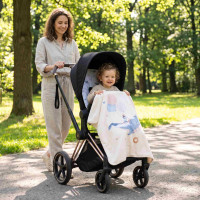 Podložka do kočíka XKKO LUX - Sky Whale
