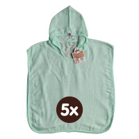 Bambusové pončo XKKO BMB - Mint 5x1ks (VO balenie)