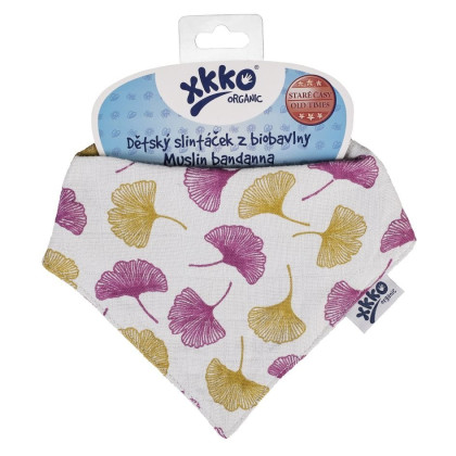 Šatka XKKO Organic Staré časy - Gingko