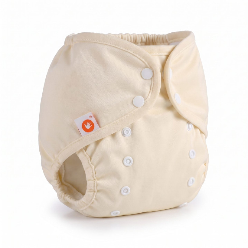 Vrchné plienkové nohavičky XKKO One Size - Pastel Yellow