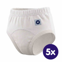 Tréningové nohavičky XKKO Organic - Biele 5x1ks (VO balenie)