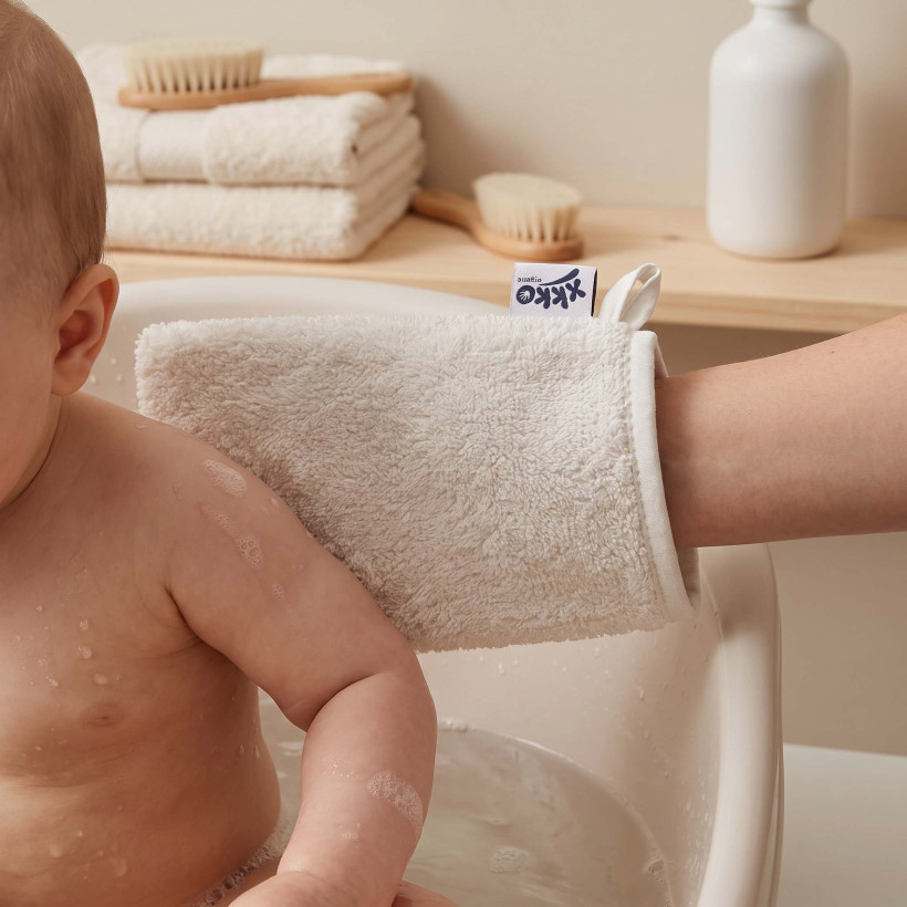 BIO bavlnené froté žinka XKKO Organic - Biela 5x1ks (VO bal.)