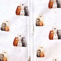 Multifunkčný detský spací vak 2v1 XKKO LUX - Bear Family