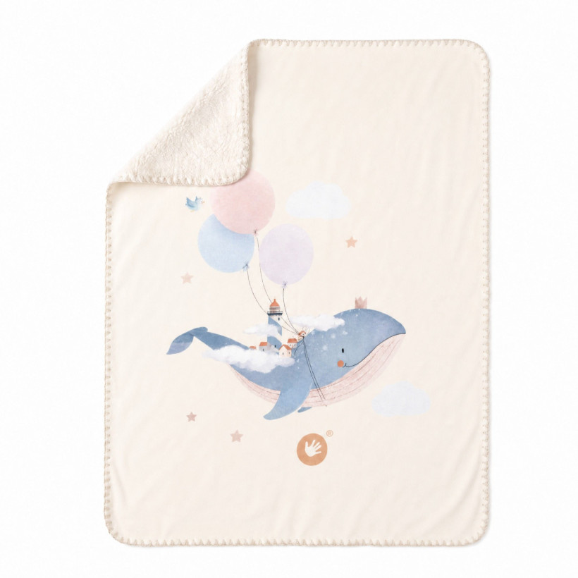 Španielska detská deka XKKO LUX 75x100 - Sky Whale