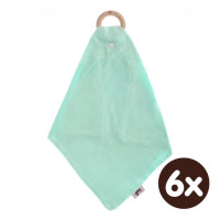 Hryzátko XKKO BMB s plienkou - Mint 6x1ks (VO balenie)