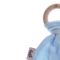 Hryzátko XKKO BMB Lístky - Baby Blue 6x1ks (VO balenie)