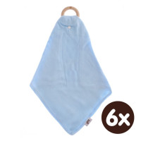 Hryzátko XKKO BMB s plienkou - Baby Blue 6x1ks (VO balenie)
