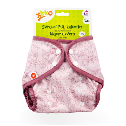 Vrchné plienkové nohavičky XKKO One Size - Safari Mesa Rose