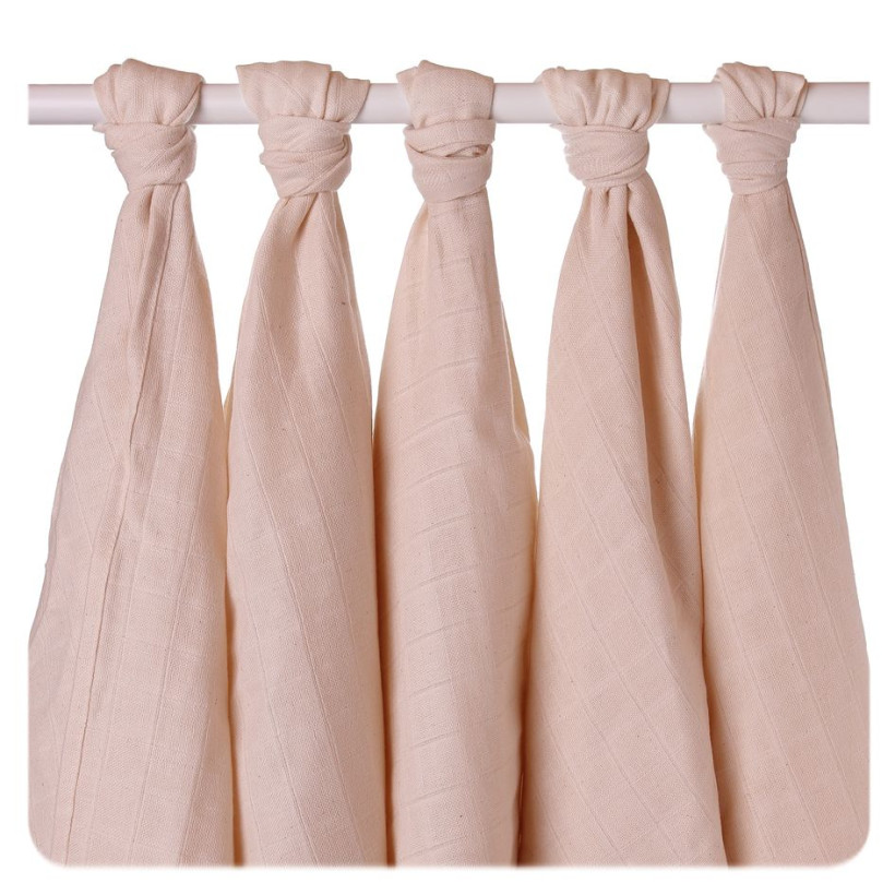 Plienky z biobavlny XKKO Organic 70x70 Staré časy - Natural 40x5ks VO bal.