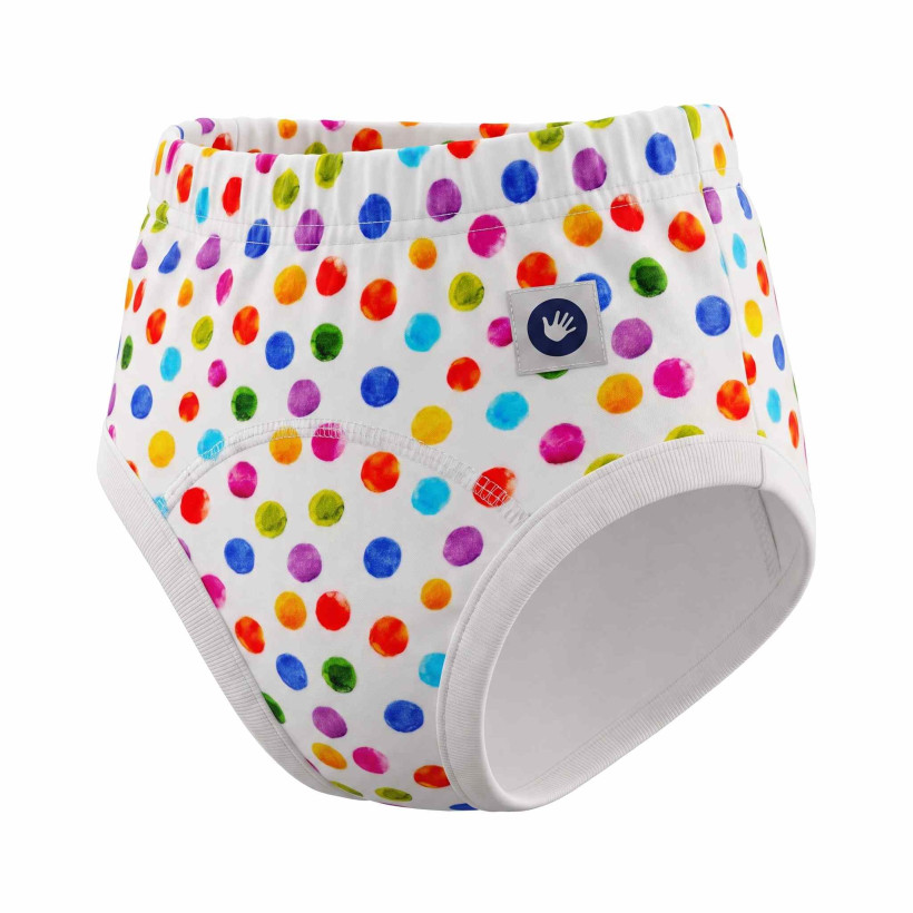 Tréningové nohavičky XKKO Organic - Watercolor Polka Dots
