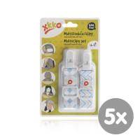 XKKO Multifunkčné klipy - Scandinavian Baby Blue MIX 5x2ks (VO balenie)