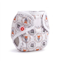Vrchné plienkové nohavičky XKKO Newborn - Fox&Raccoon