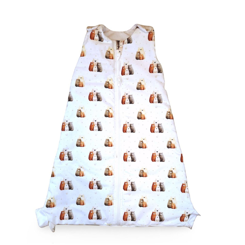 Multifunkčný detský spací vak 2v1 XKKO LUX - Bear Family