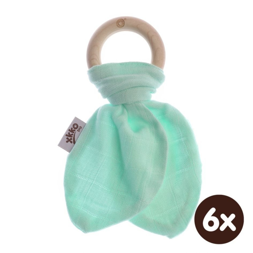 Hryzátko XKKO BMB Lístky - Mint 6x1ks (VO balenie)