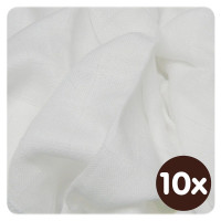 Bambusové obrúsky XKKO BMB 30x30 - Natural  10x9ks VO bal.