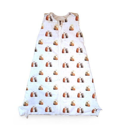 Multifunkčný detský spací vak 2v1 XKKO LUX - Bear Family