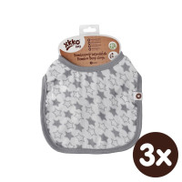 Bambusový podbradník XKKO BMB - Little Stars Silver 3x1ks VO bal.