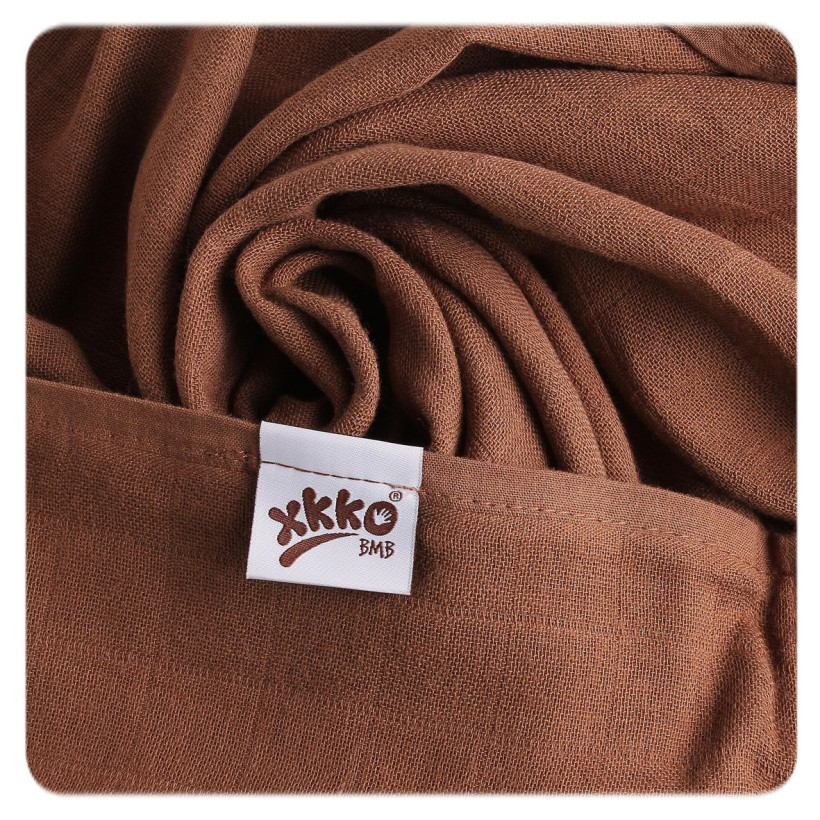 Bambusové plienky XKKO BMB 70x70 - Choco MIX 3ks