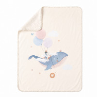 Španielska detská deka XKKO LUX 75x100 - Sky Whale