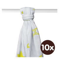 Bambusová osuška XKKO BMB 90x100 - Lemon Stars  10x1ks VO bal.