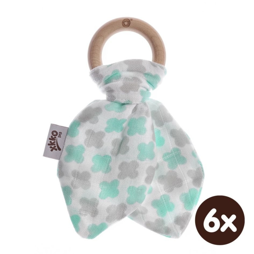 Hryzátko XKKO BMB Lístky - Mint Cross 6x1ks (VO balenie)