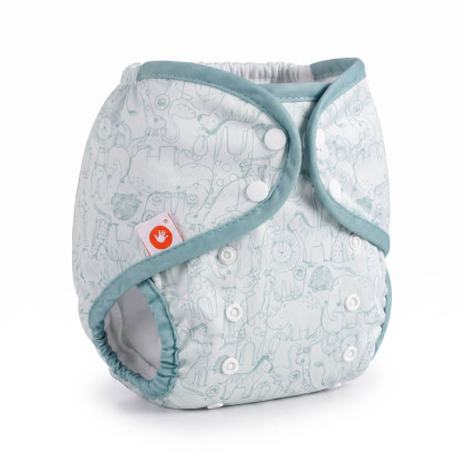 Vrchné plienkové nohavičky XKKO One Size - Safari Granite Green