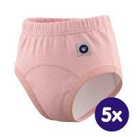 Tréningové nohavičky XKKO Organic - Baby Pink 5x1ks (VO balenie)