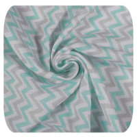 Bambusová zavinovačka XKKO BMB 120x120 - Scandinavian Mint Chevron