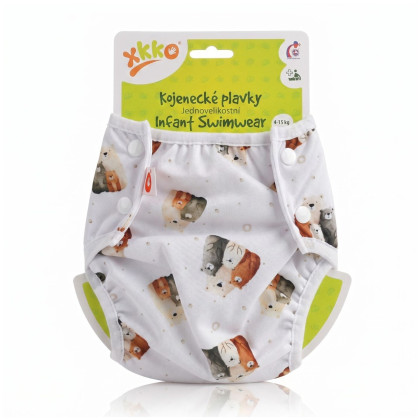 Jednoveľkostné dojčenské plavky XKKO - Bear Family