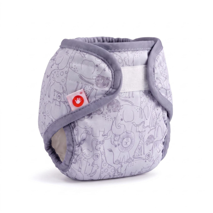 Vrchné plienkové nohavičky XKKO Newborn - Safari Lavender Aura