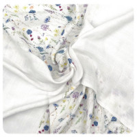 Bambusové obrúsky XKKO BMB 30x30 Digi - Blue Wildflowers MIX