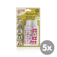 XKKO Multifunkčné klipy - Little Stars Magenta MIX 5x2ks (VO balenie)