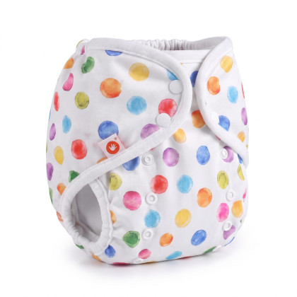 Vrchné plienkové nohavičky XKKO One Size - Watercolour Polka Dots
