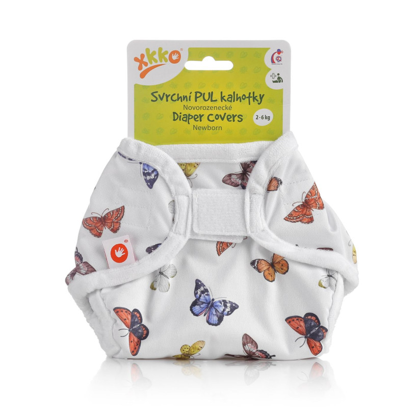 Vrchné plienkové nohavičky XKKO Newborn - Butterflies
