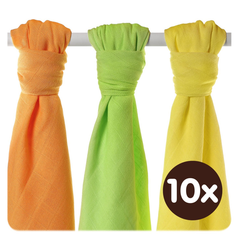 Bambusové plienky XKKO BMB 70x70 - Colours 10x3ks VO bal.
