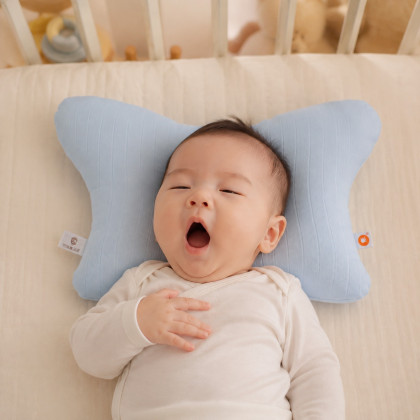 XKKO BMB Vankúš z bambusového mušelínu - Baby Blue