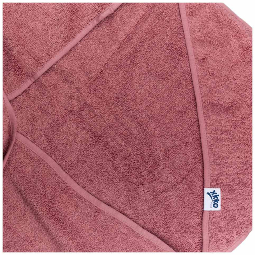 BIO Bavlnená froté osuška s kapucňou XKKO Organic 90x90 - Mesa Rose