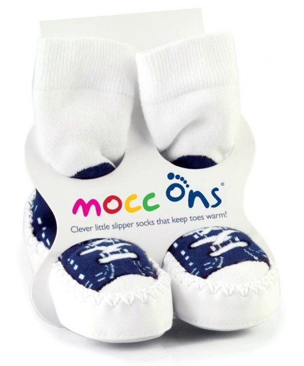 Baleríny Mocc Ons  Sneakers Navy - Veľkosť 6-12m