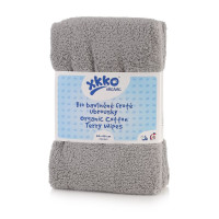 BIO bavlnené obrúsky XKKO Organic 40x40 - Grey