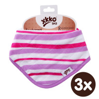 Bambusová šatka XKKO BMB - Lilac Waves 3x1ks VO bal.