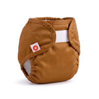 Vrchné plienkové nohavičky XKKO Newborn - Honey Mustard
