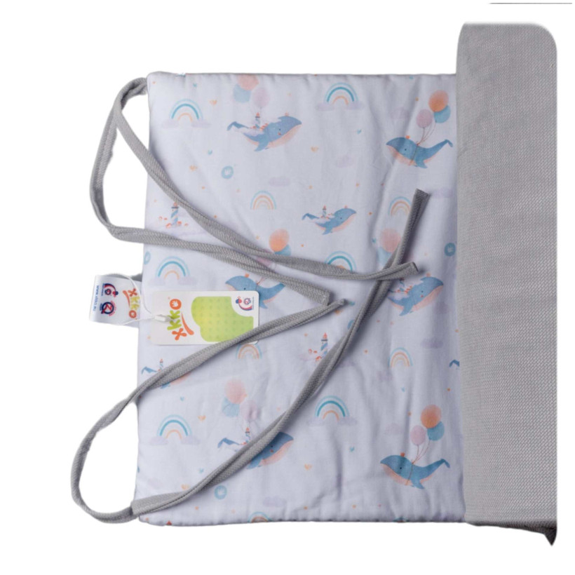 Mantinel do postieľky XKKO LUX 180cm - Sky Whale