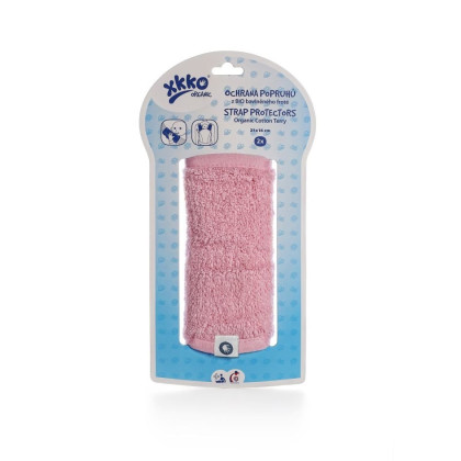 Ochrana popruhov nosidla alebo autosedačky XKKO Organic – Baby Pink