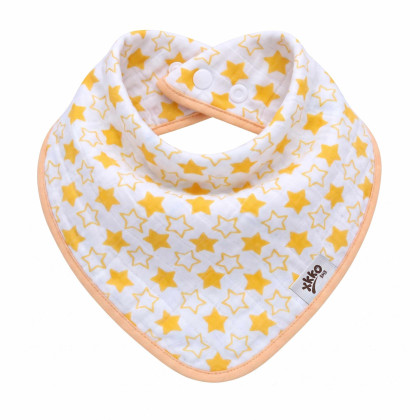 Bambusová šatka XKKO BMB - Little Stars Orange