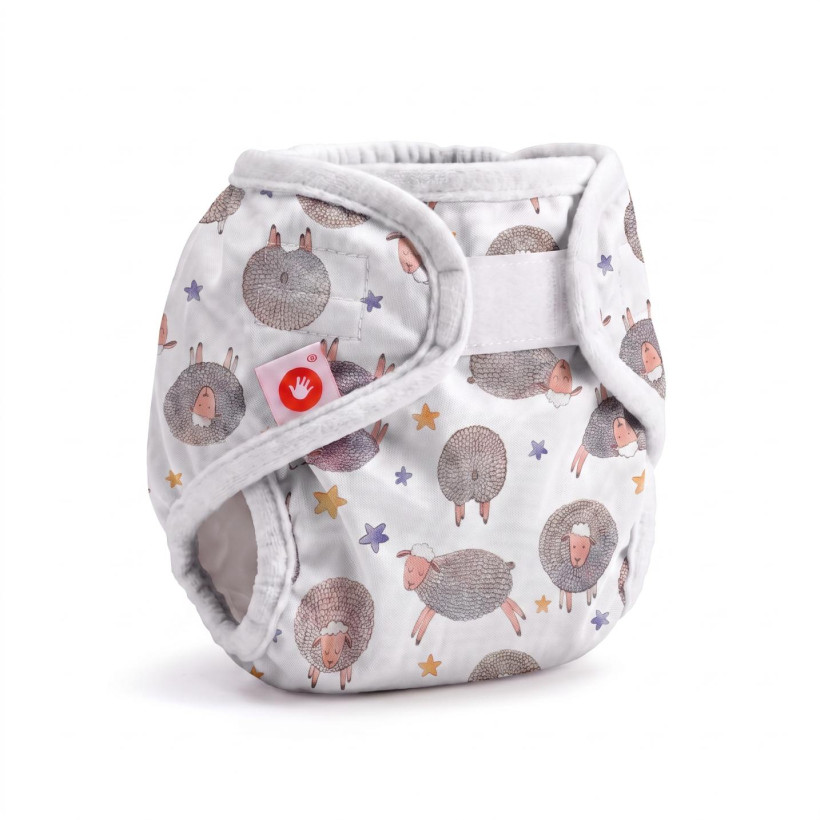 Vrchné plienkové nohavičky XKKO Newborn - Dreamy Sheeps