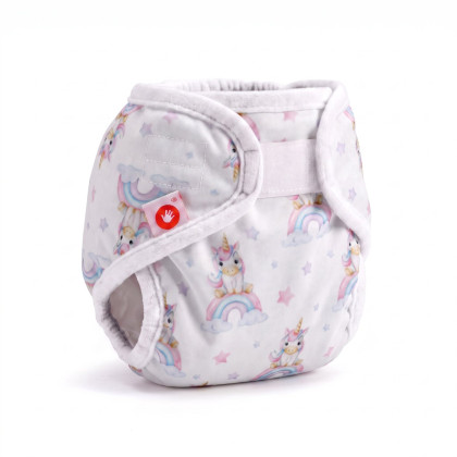 Vrchné plienkové nohavičky XKKO Newborn - Unicorns